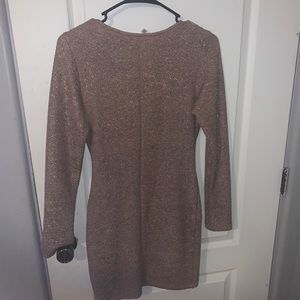 Rose gold glitter dress M